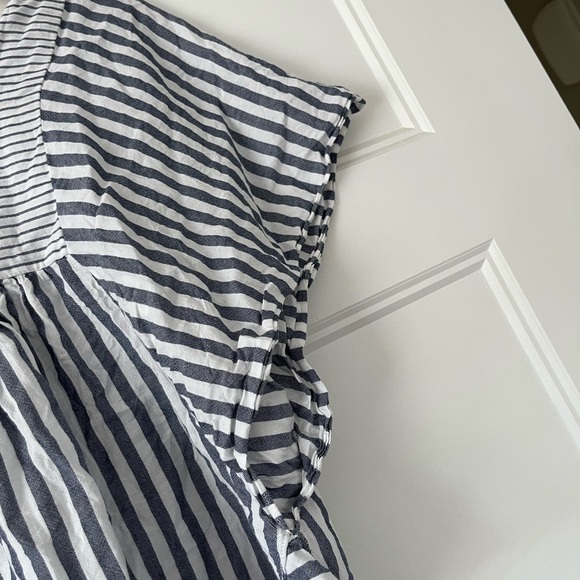 Madewell women's striped butterfly sleeve tweed short sleeve cotton (s) - Picture 5 of 9